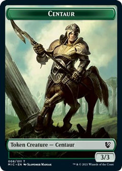 Centaur // Wolf Double-Sided Token [Innistrad: Midnight Hunt Commander Tokens]-1