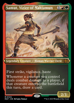 Samut, Vizier of Naktamun (Foil Etched) [March of the Machine: The Aftermath]-1