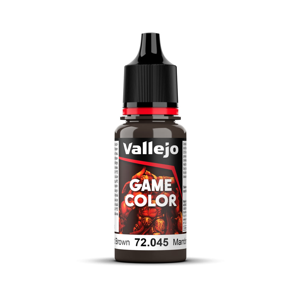 Vallejo Game Color Charred Brown 18ml Acrylic Paint