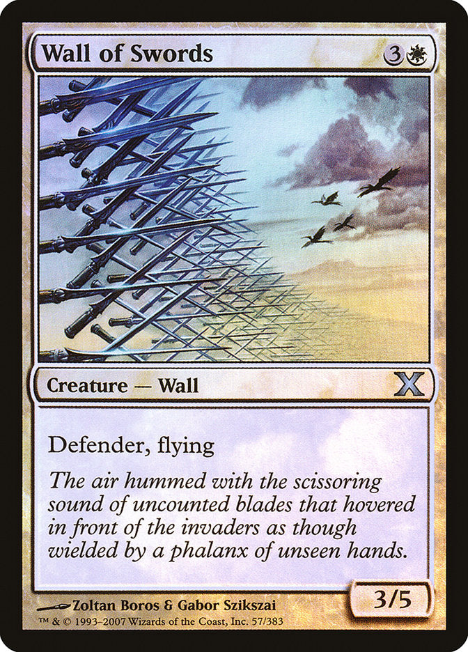 Wall of Swords (Premium Foil) [Tenth Edition]-1