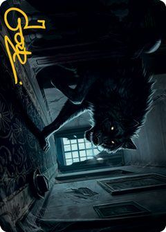 Primal Adversary Art Card (Gold-Stamped Signature) [Innistrad: Midnight Hunt Art Series]-1