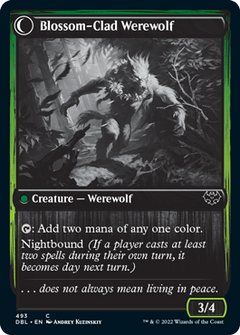 Weaver of Blossoms // Blossom-Clad Werewolf [Innistrad: Double Feature]-2