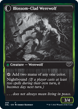 Weaver of Blossoms // Blossom-Clad Werewolf [Innistrad: Double Feature]