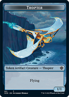 Bird // Thopter Double-Sided Token [Starter Commander Decks]-2