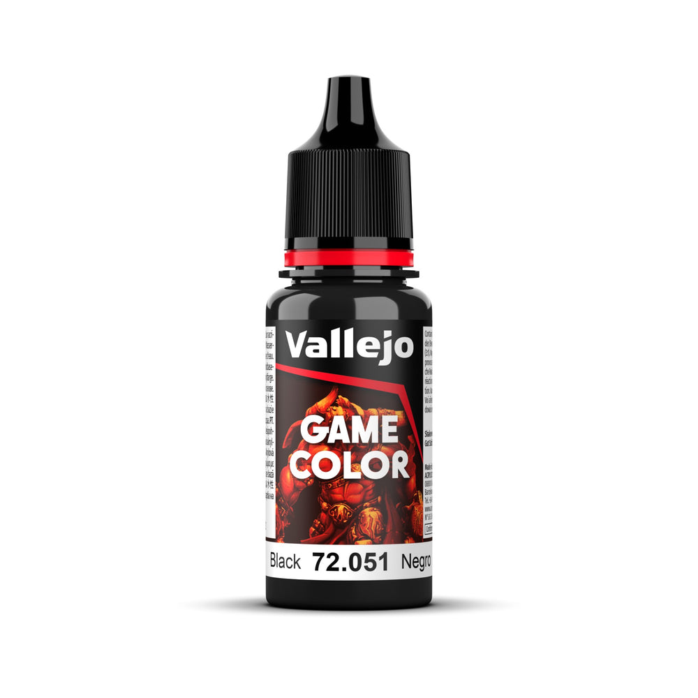 Vallejo Game Color Black 18ml Acrylic Paint