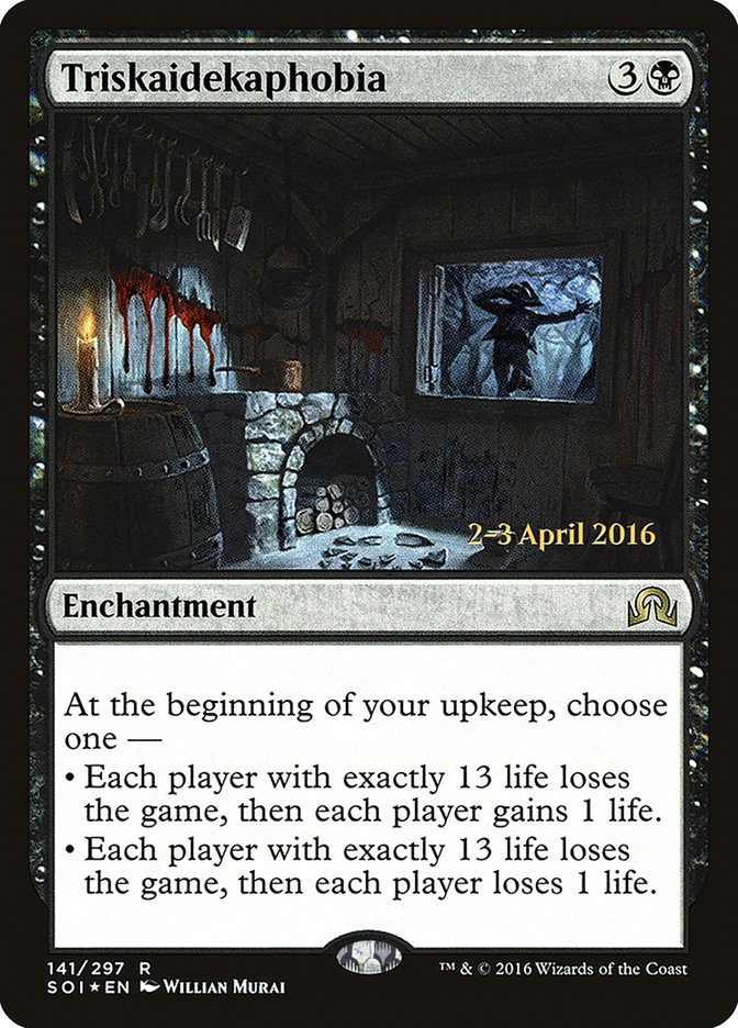Triskaidekaphobia [Shadows over Innistrad Prerelease Promos]-1