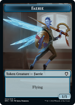 Faerie // Thopter (010) Double-Sided Token [The Brothers' War Commander Tokens]-1