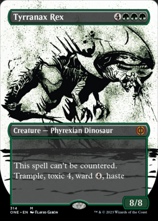 Tyrranax Rex (Borderless Ichor) [Phyrexia: All Will Be One]-1
