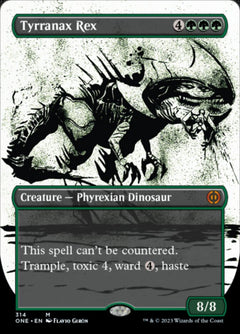 Tyrranax Rex (Borderless Ichor) [Phyrexia: All Will Be One]-1