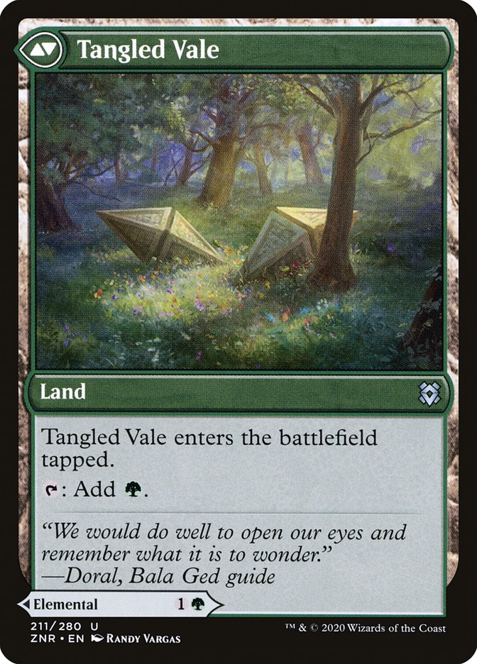 Tangled Florahedron // Tangled Vale [Zendikar Rising]-2