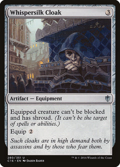 Whispersilk Cloak [Commander 2016]-1