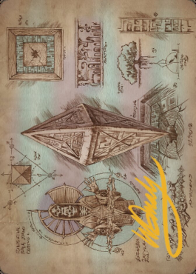 Keening Stone Art Card (Gold-Stamped Signature) [The Brothers' War Art Series]-1