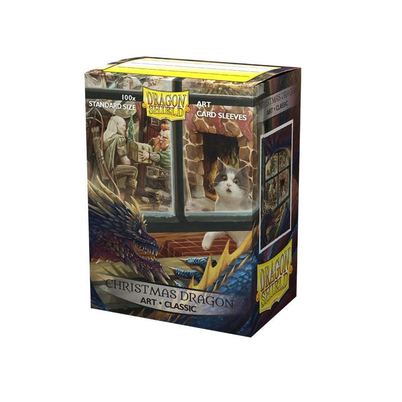 Sleeves - Dragon Shield - Box 100 - Art - Christmas Dragon-1