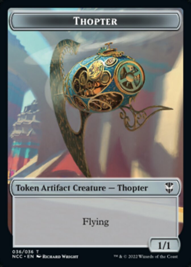 Thopter // Treasure (013) Double-Sided Token [Streets of New Capenna Commander Tokens]-1