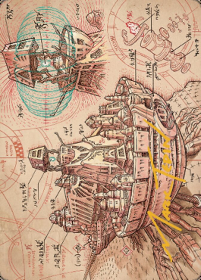 Defense Grid Art Card (Gold-Stamped Signature) [The Brothers' War Art Series]-1