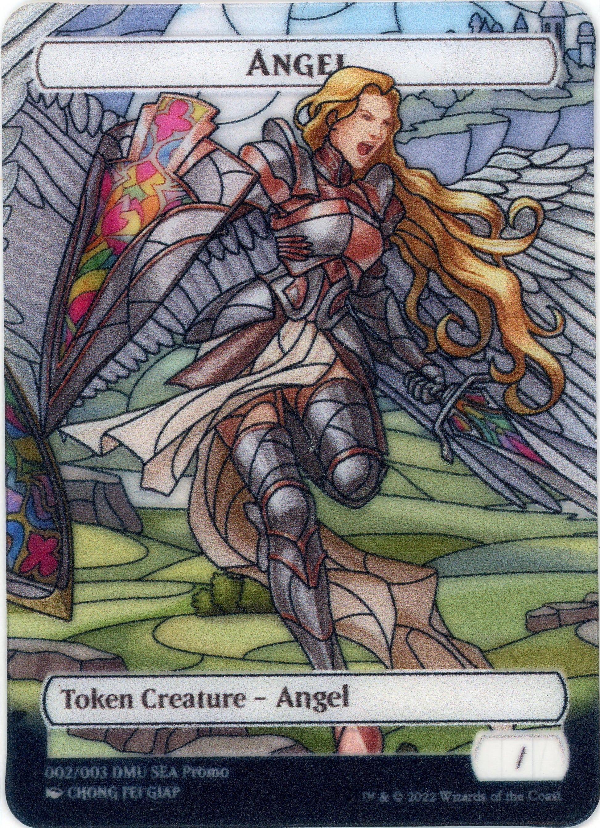 Angel Token (SEA Exclusive) [Dominaria United Tokens]-1