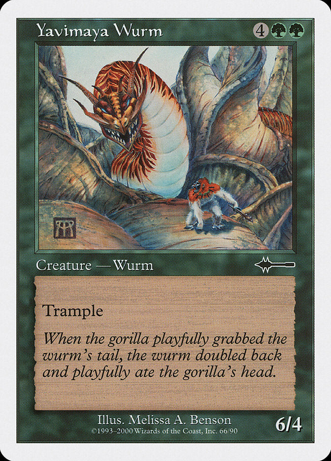 Yavimaya Wurm [Beatdown]-1