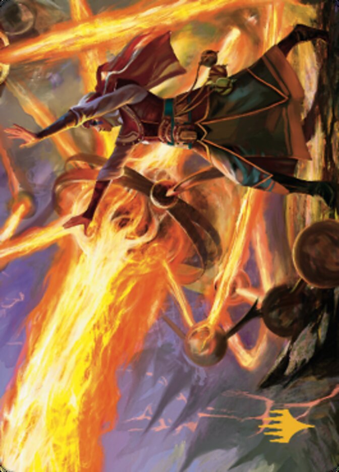 Ghitu Amplifier Art Card (Gold-Stamped Signature) [Dominaria United Art Series]-1