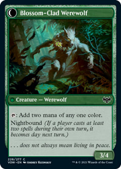 Weaver of Blossoms // Blossom-Clad Werewolf [Innistrad: Crimson Vow]-2