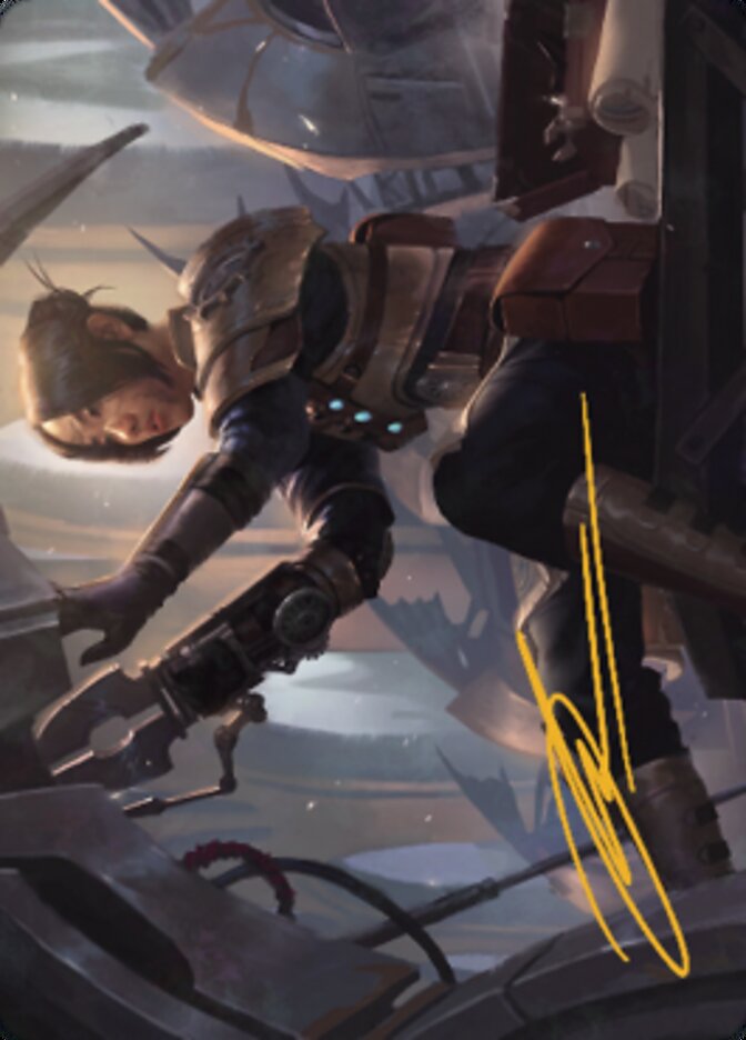 Thopter Mechanic Art Card (Gold-Stamped Signature) [The Brothers' War Art Series]-1