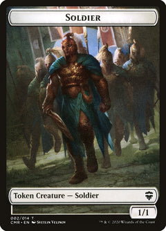 Soldier // Zombie Double-Sided Token [Commander Legends Tokens]-1
