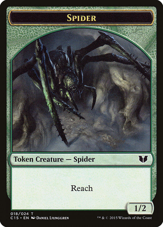 Bear // Spider Double-Sided Token [Commander 2015 Tokens]-2