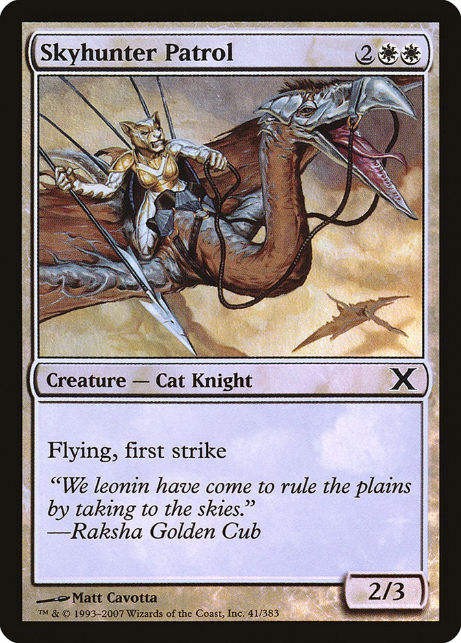 Skyhunter Patrol (Premium Foil) [Tenth Edition]-1