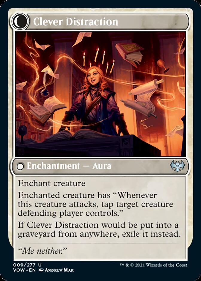 Distracting Geist // Clever Distraction [Innistrad: Crimson Vow]-2