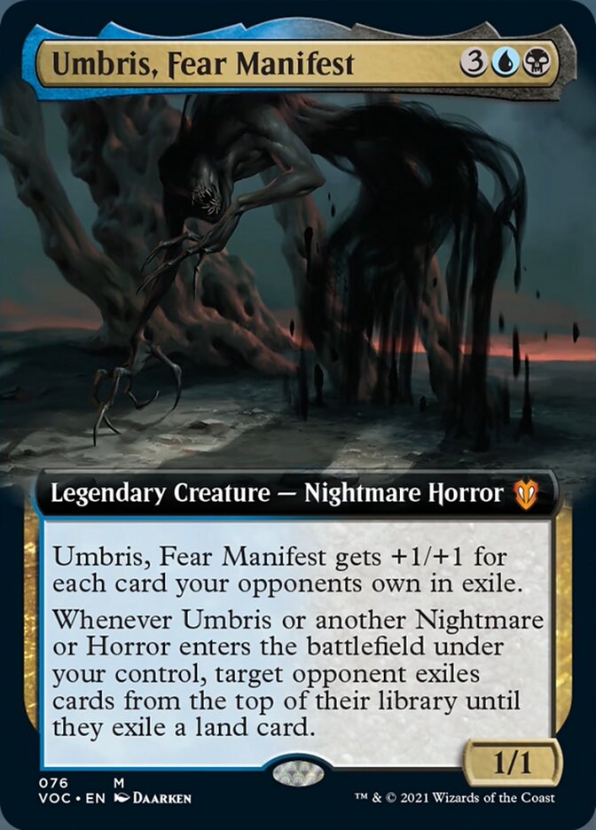 Umbris, Fear Manifest (Extended Art) [Innistrad: Crimson Vow Commander]-1