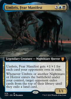 Umbris, Fear Manifest (Extended Art) [Innistrad: Crimson Vow Commander]-1