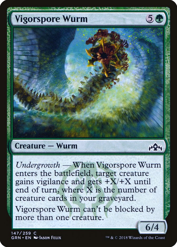 Vigorspore Wurm [Guilds of Ravnica]-1