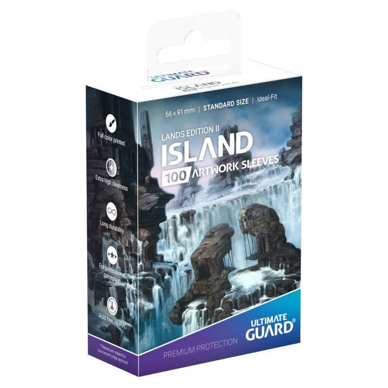 Ultimate Guard Lands Edition 2 Island Standard Sleeves-1