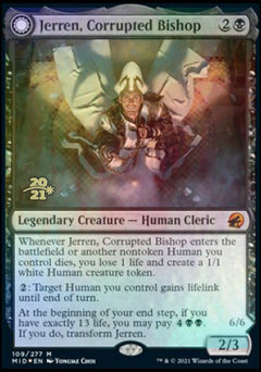 Jerren, Corrupted Bishop // Ormendahl, the Corrupted [Innistrad: Midnight Hunt Prerelease Promos]-1