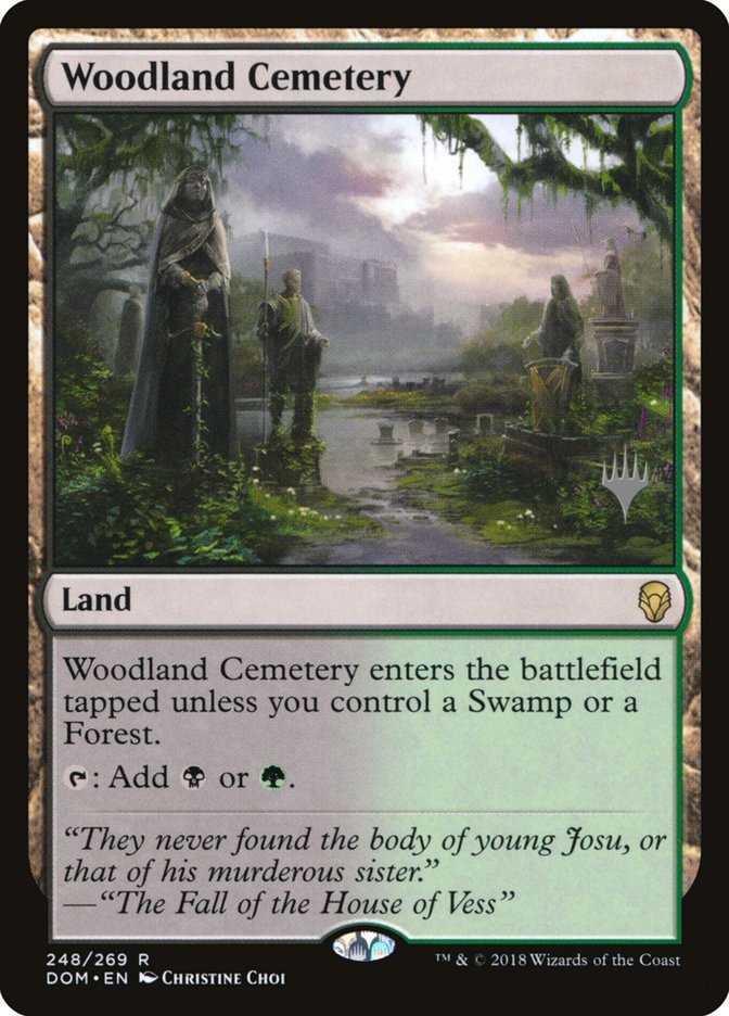 Woodland Cemetery (Promo Pack) [Dominaria Promos]-1