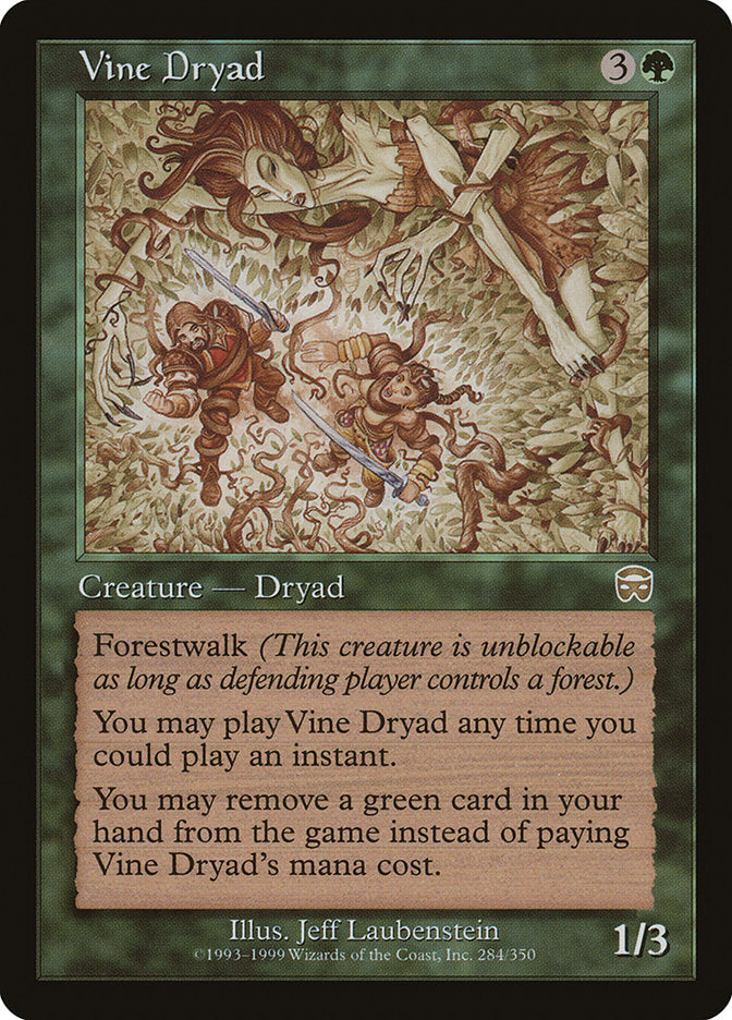 Vine Dryad [Mercadian Masques]-1