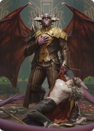 Ob Nixilis, the Adversary 1 Art Card [Streets of New Capenna Art Series]-1