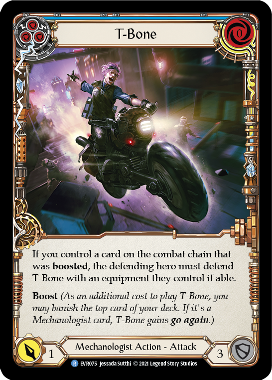 T-Bone (Blue) [EVR075] (Everfest)  1st Edition Normal-1