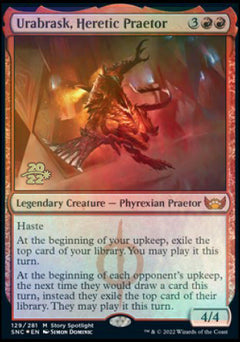 Urabrask, Heretic Praetor [Streets of New Capenna Prerelease Promos]-1