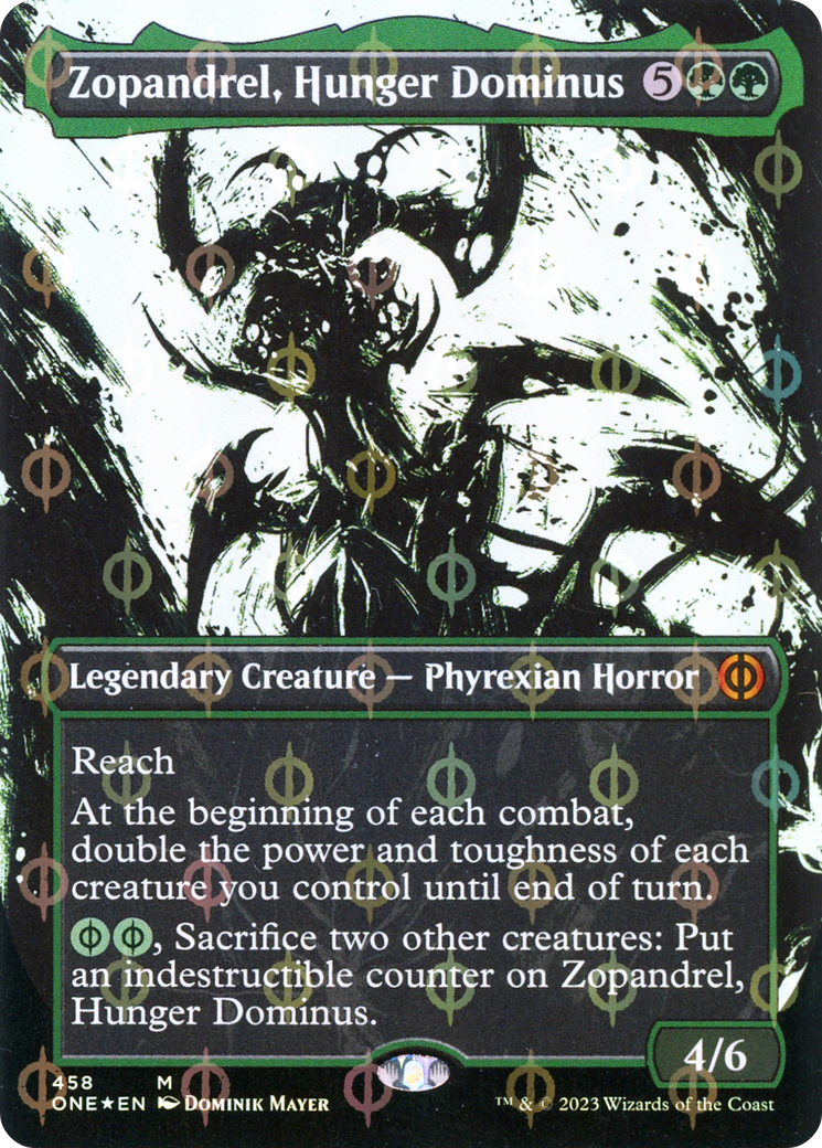 Zopandrel, Hunger Dominus (Borderless Ichor Step-and-Compleat Foil) [Phyrexia: All Will Be One]-1