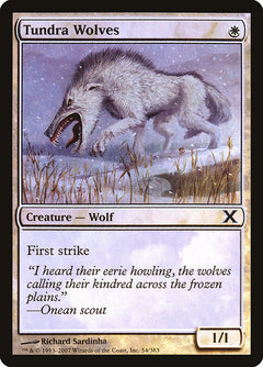 Tundra Wolves (Premium Foil) [Tenth Edition]-1