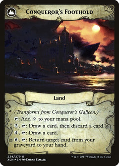 Conqueror's Galleon // Conqueror's Foothold [Ixalan Prerelease Promos]-2