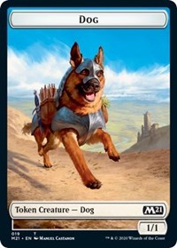 Dog // Weird Double-Sided Token [Core Set 2021 Tokens]-1