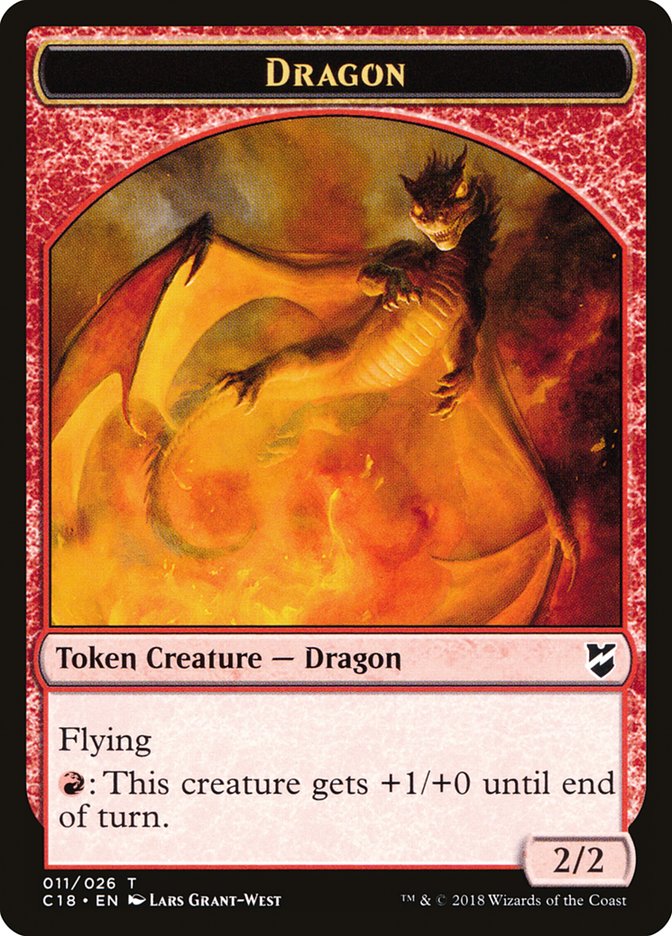 Dragon Egg // Dragon Double-Sided Token [Commander 2018 Tokens]-2