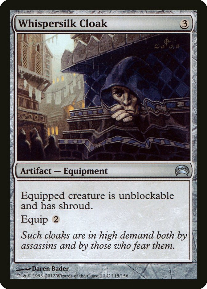 Whispersilk Cloak [Planechase 2012]-1