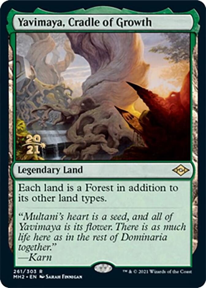 Yavimaya, Cradle of Growth [Modern Horizons 2 Prerelease Promos]-1
