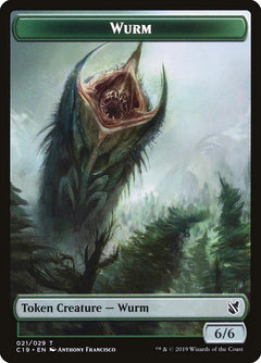 Beast (013) // Wurm Double-Sided Token [Commander 2019 Tokens]-2