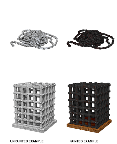 WizKids Deep Cuts Miniatures Cage & Chains-1