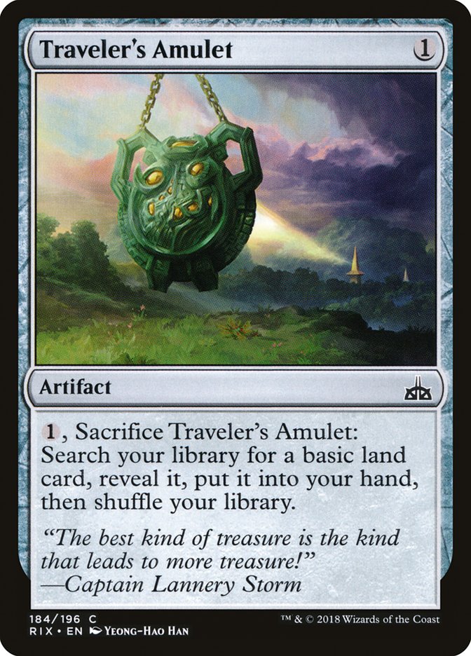Traveler's Amulet [Rivals of Ixalan]-1