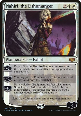 Nahiri, the Lithomancer (Commander 2014) [Commander 2014 Oversized]-1