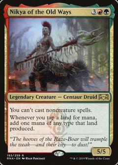 Nikya of the Old Ways [Ravnica Allegiance]-1